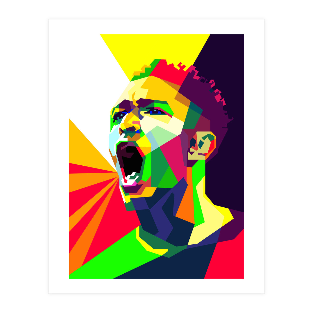 Jude Bellingham Football Pop Art WPAP (Print Only)