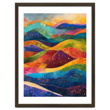 Vibrant Abstract Patchwork Landscape Art thumbnail