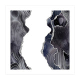 Black & Silver Glitter Agate Texture 05 (Print Only) thumbnail