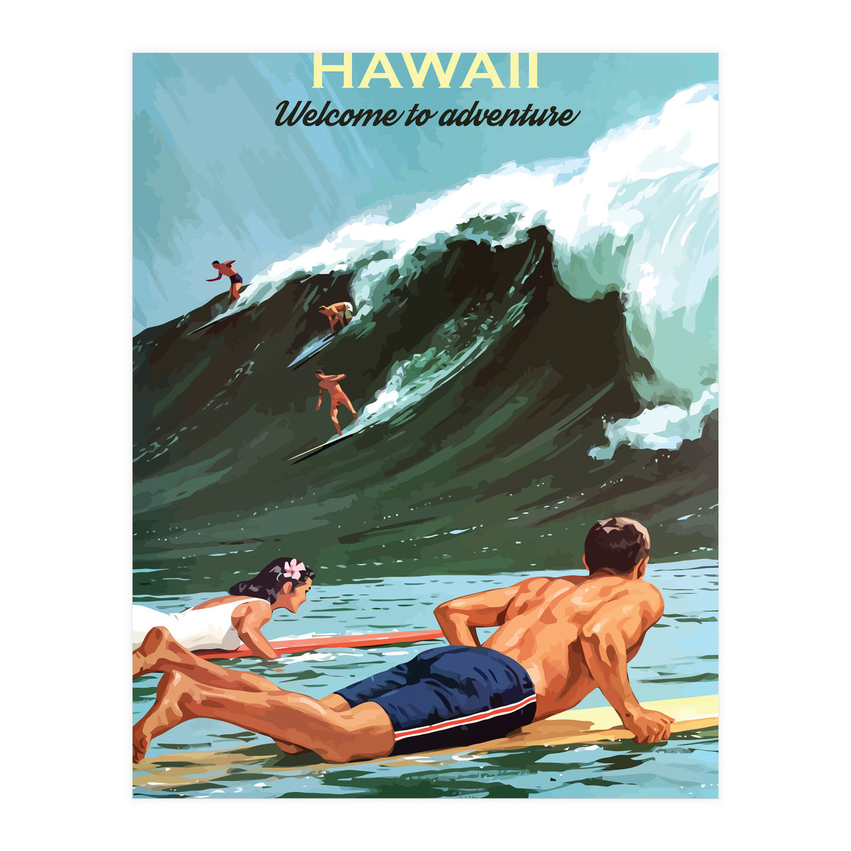 Hawaii Surf (Print Only)