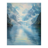 Ethereal Descent: The Glimmering Silence of the Ancient Glacial Fjord (Print Only) thumbnail
