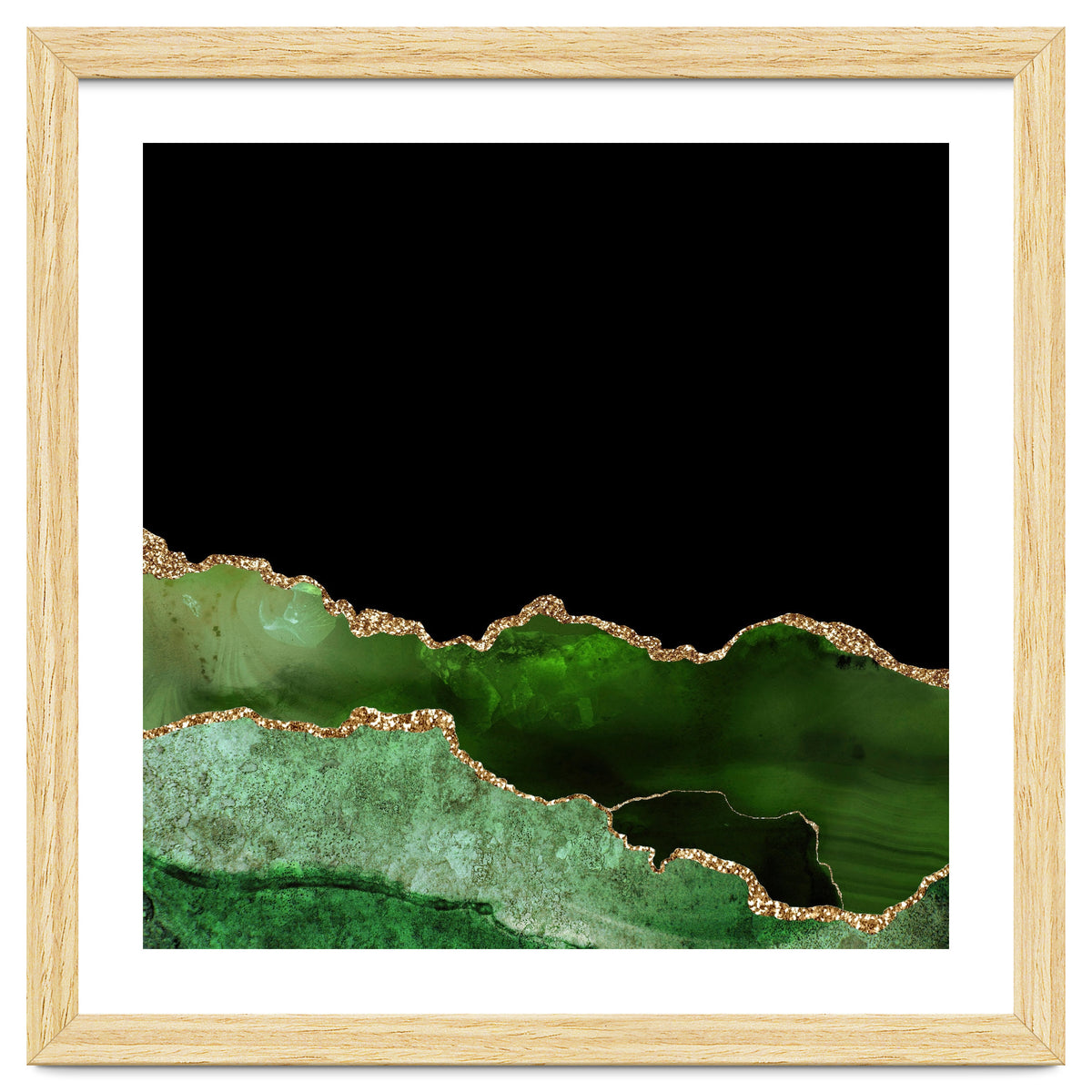 Green & Gold Agate Texture 10