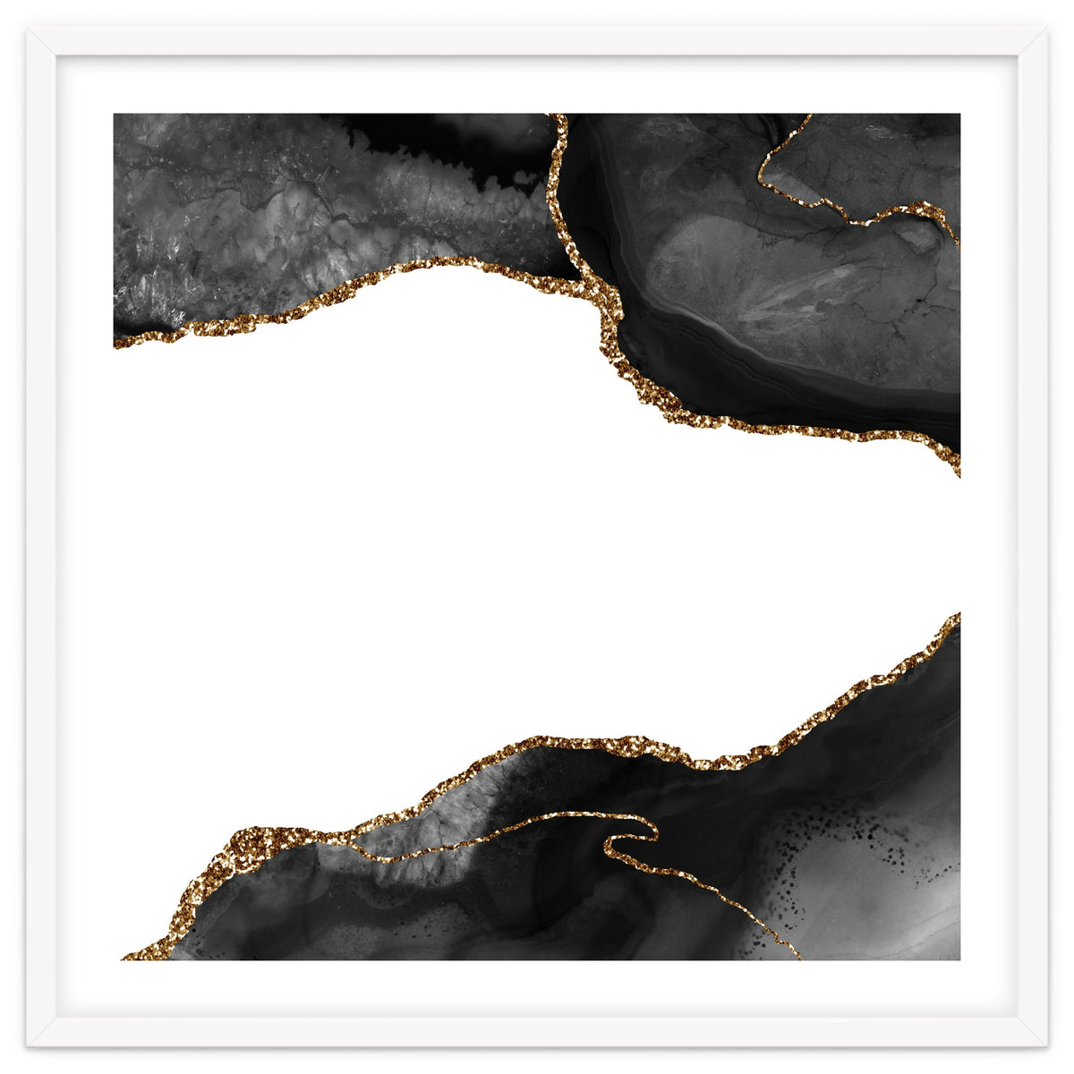 Black & Gold Agate Texture 09
