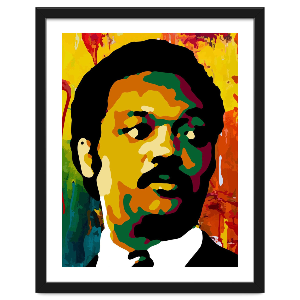 Jesse Jackson Colorful Abstract Art