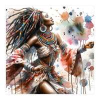 Skyward Beadwork Dancer Portrait (Print Only)