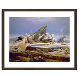 'The Sea of Ice', c. 1823-1824,  Oil on canvas, 96.7 x 126.9 cm. thumbnail