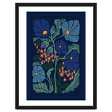 Klimt Flower Dark Blue thumbnail