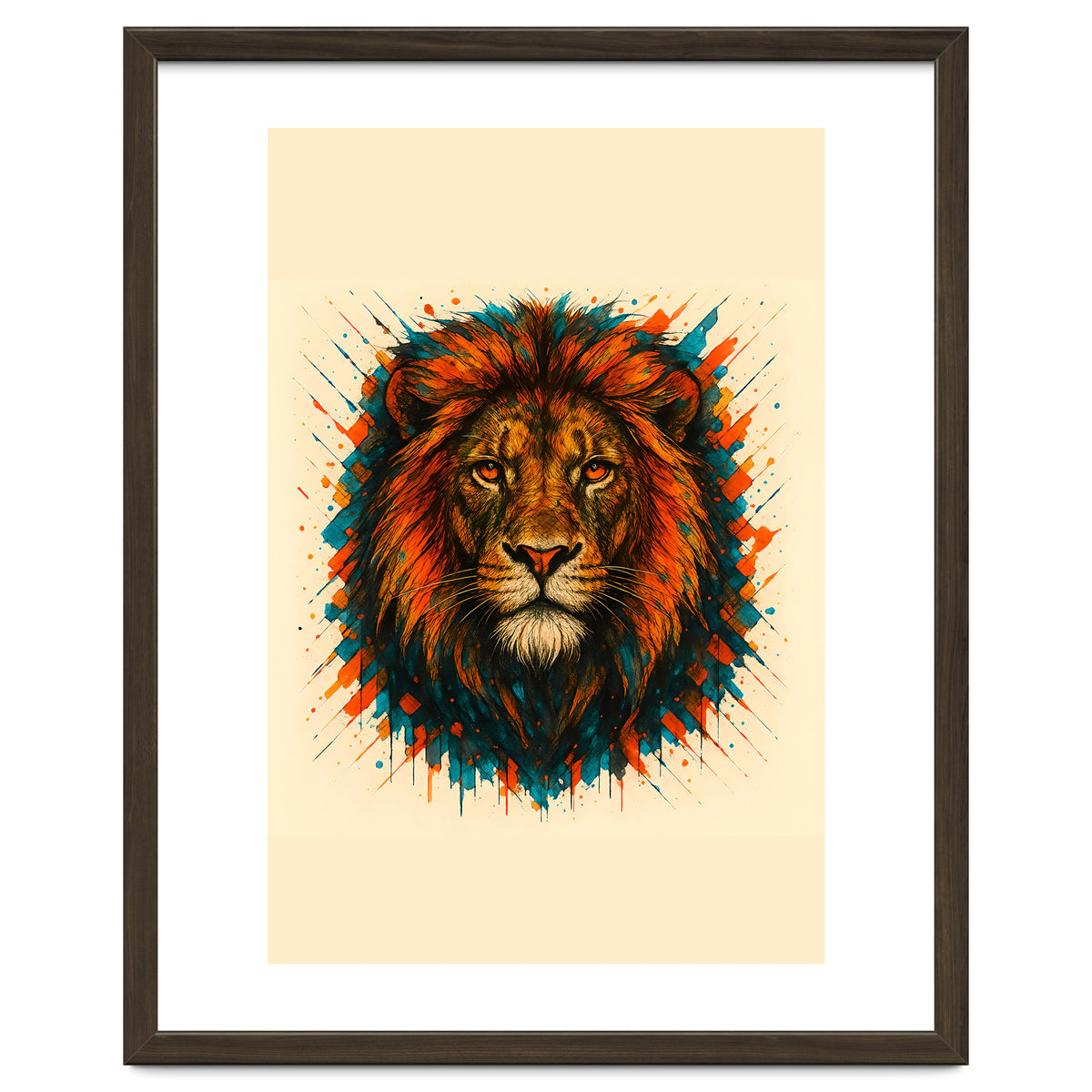 Lion Animal Watercolor