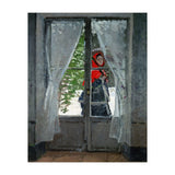 Mme. Monet with a red hat called " The Red Kerchief&quot, ca. 1870. (Print Only) thumbnail