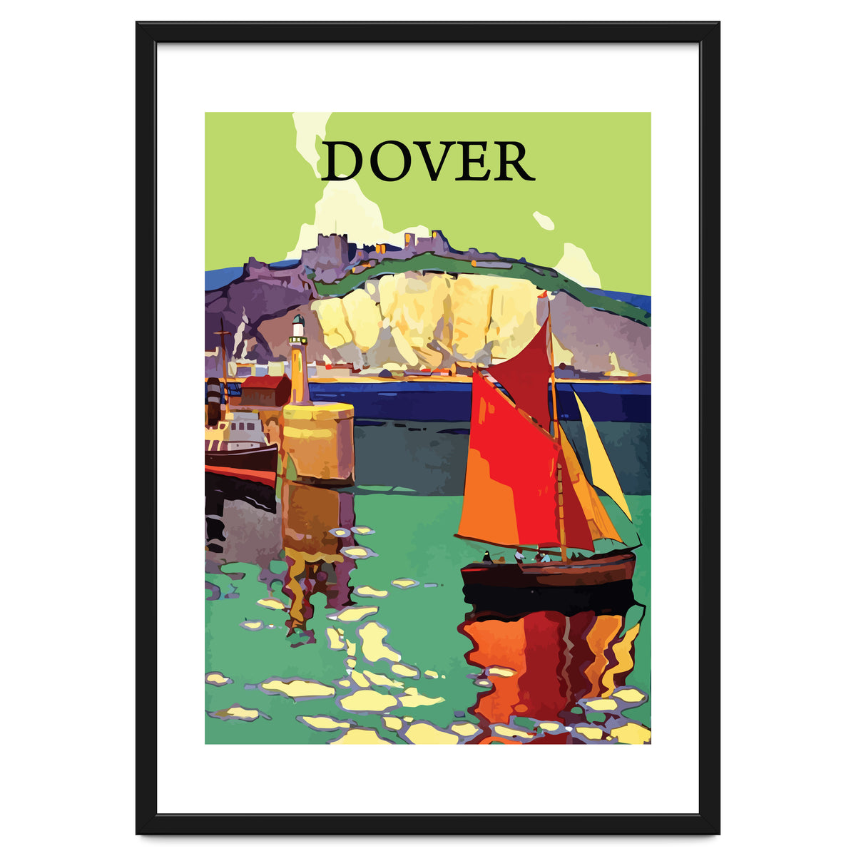 Dover, Sailing boat Near the Coast