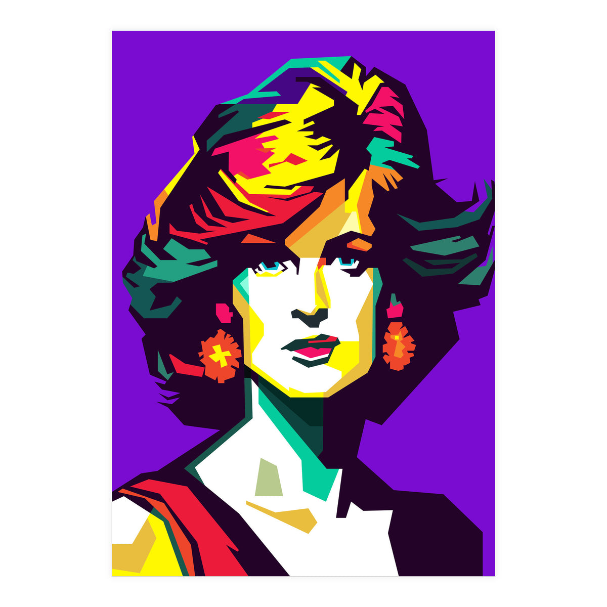 Retro Diana Famous Loved Beauty Woman (Print Only)