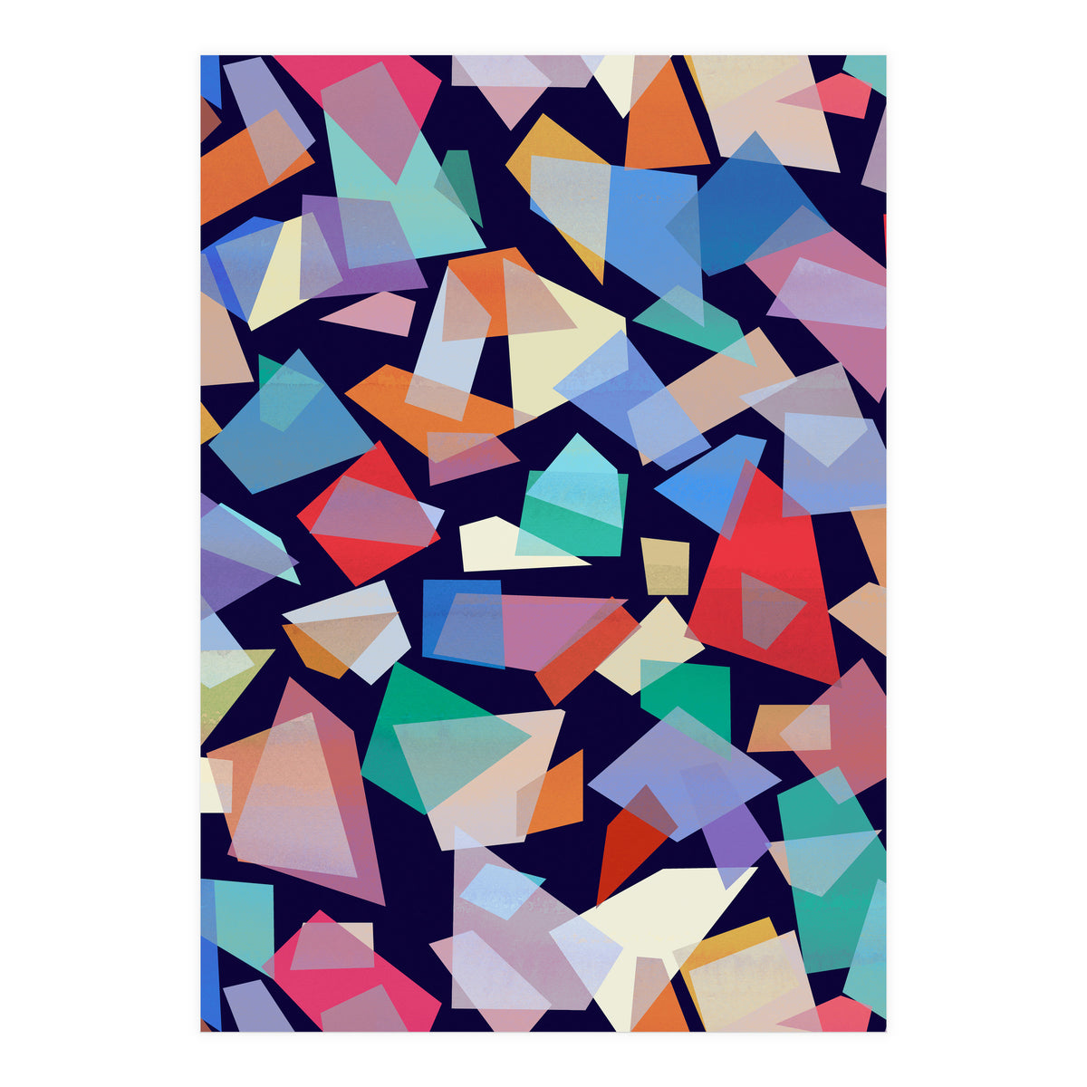 Geometric Squares Collage (Print Only)