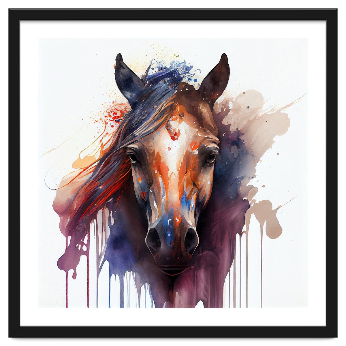 Watercolor Horse #1