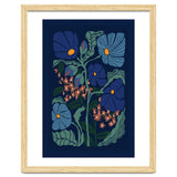 Klimt Flower Dark Blue thumbnail