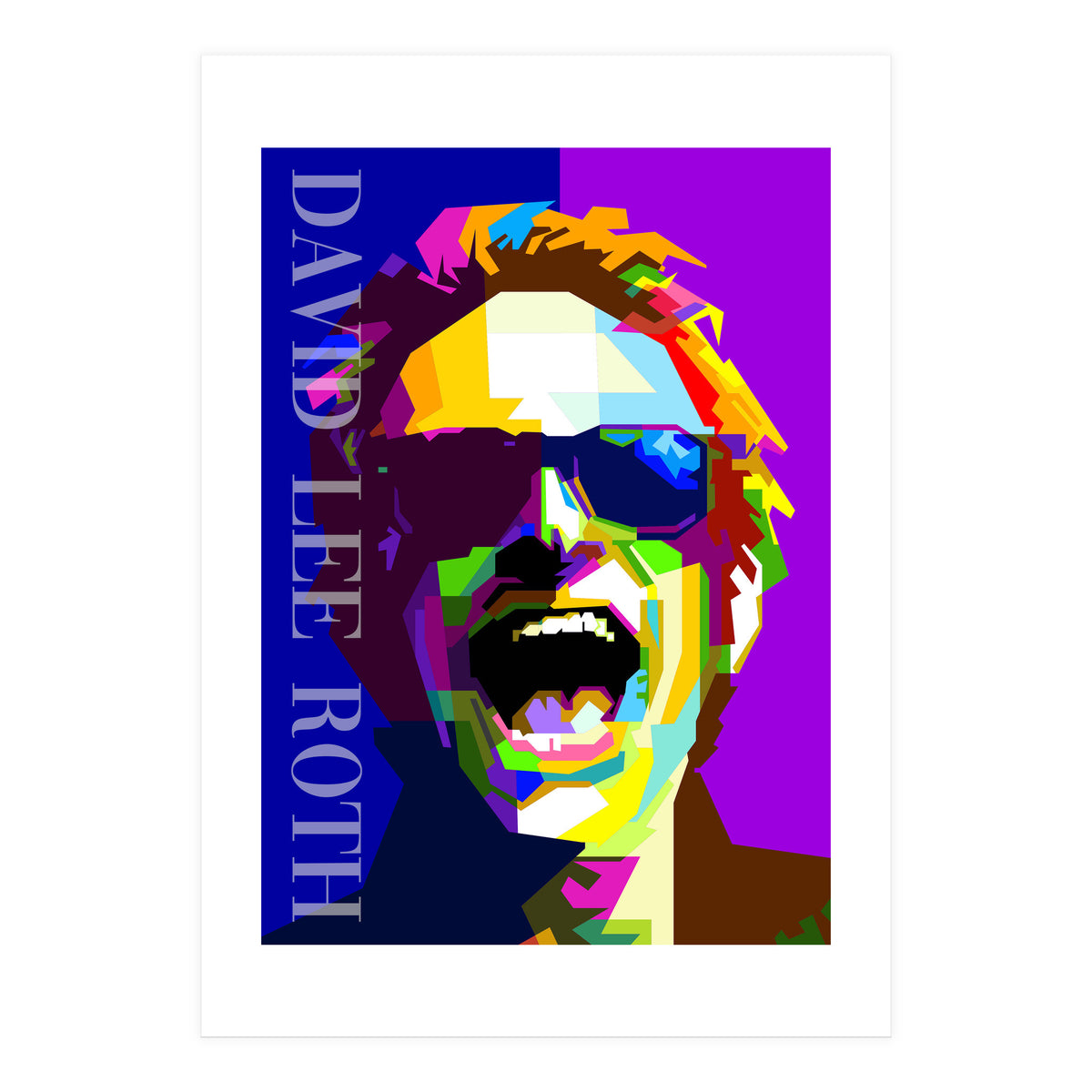 David Lee Roth Rock Singer Art WPAP (Print Only)