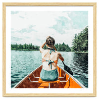 Row Your Own Boat | Woman Empowerment Confidence Painting | Positive Growth Mindset Boho Adventure