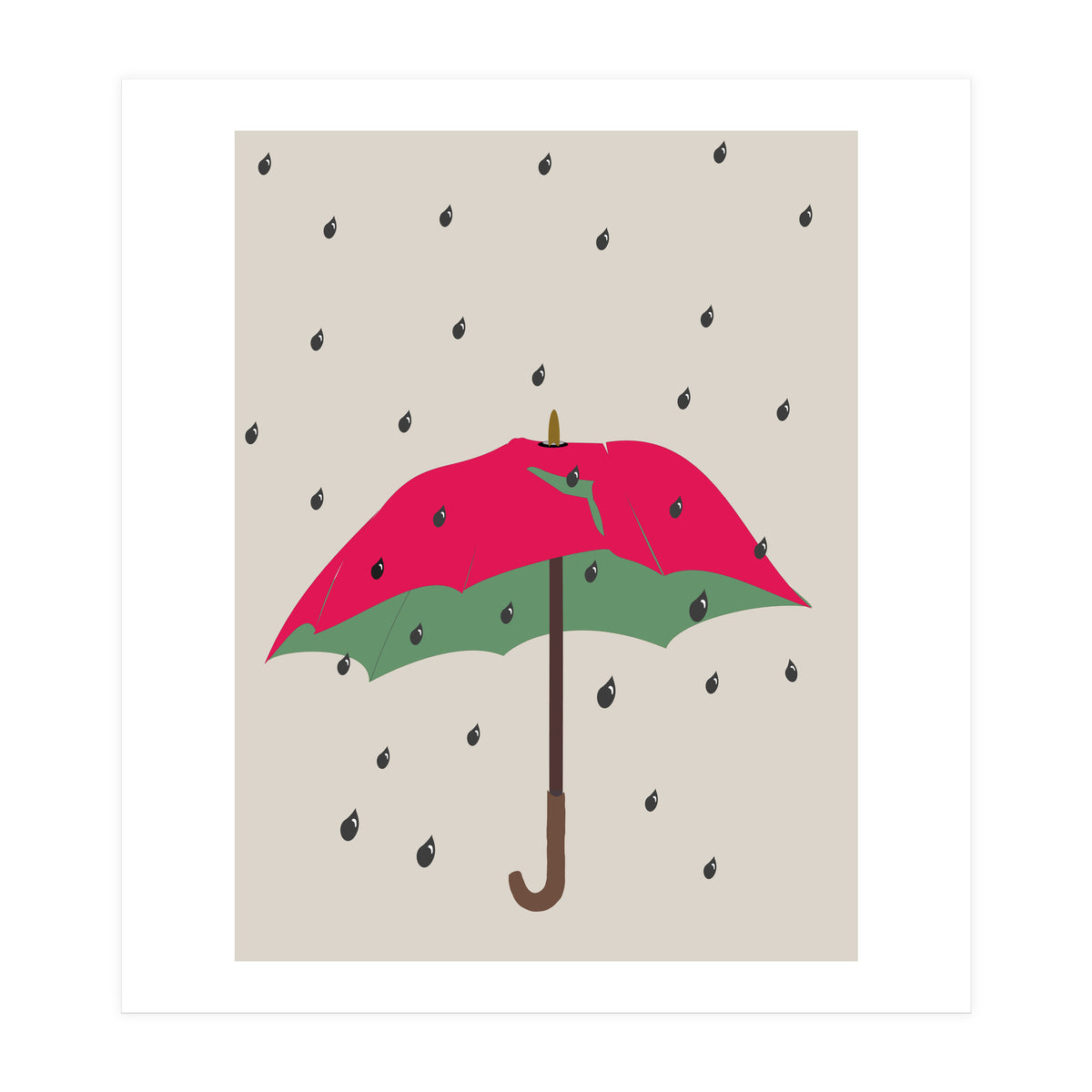 Watermelon Umbrella (Print Only)