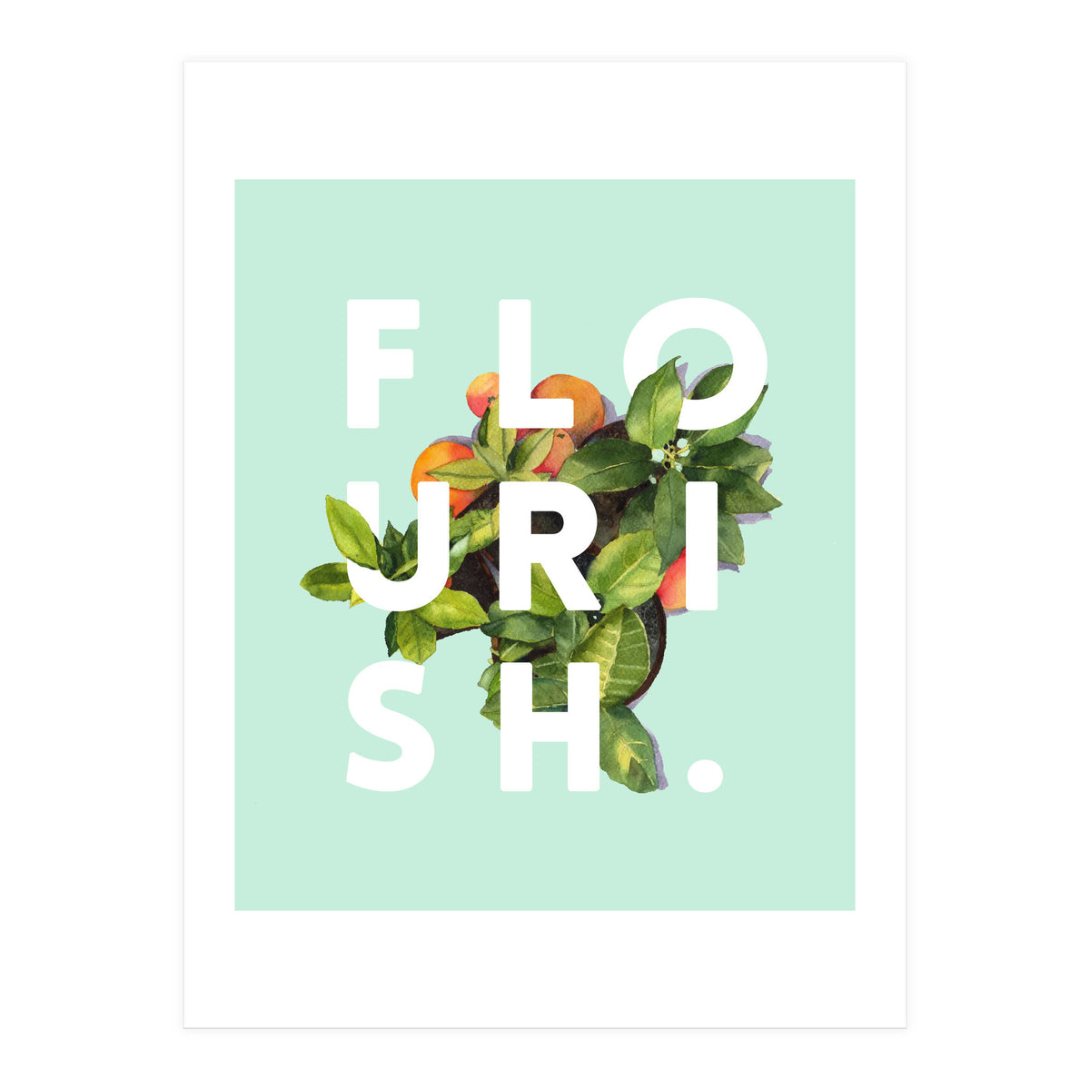 Flourish #society6 #buyart #typography #artprint (Print Only)