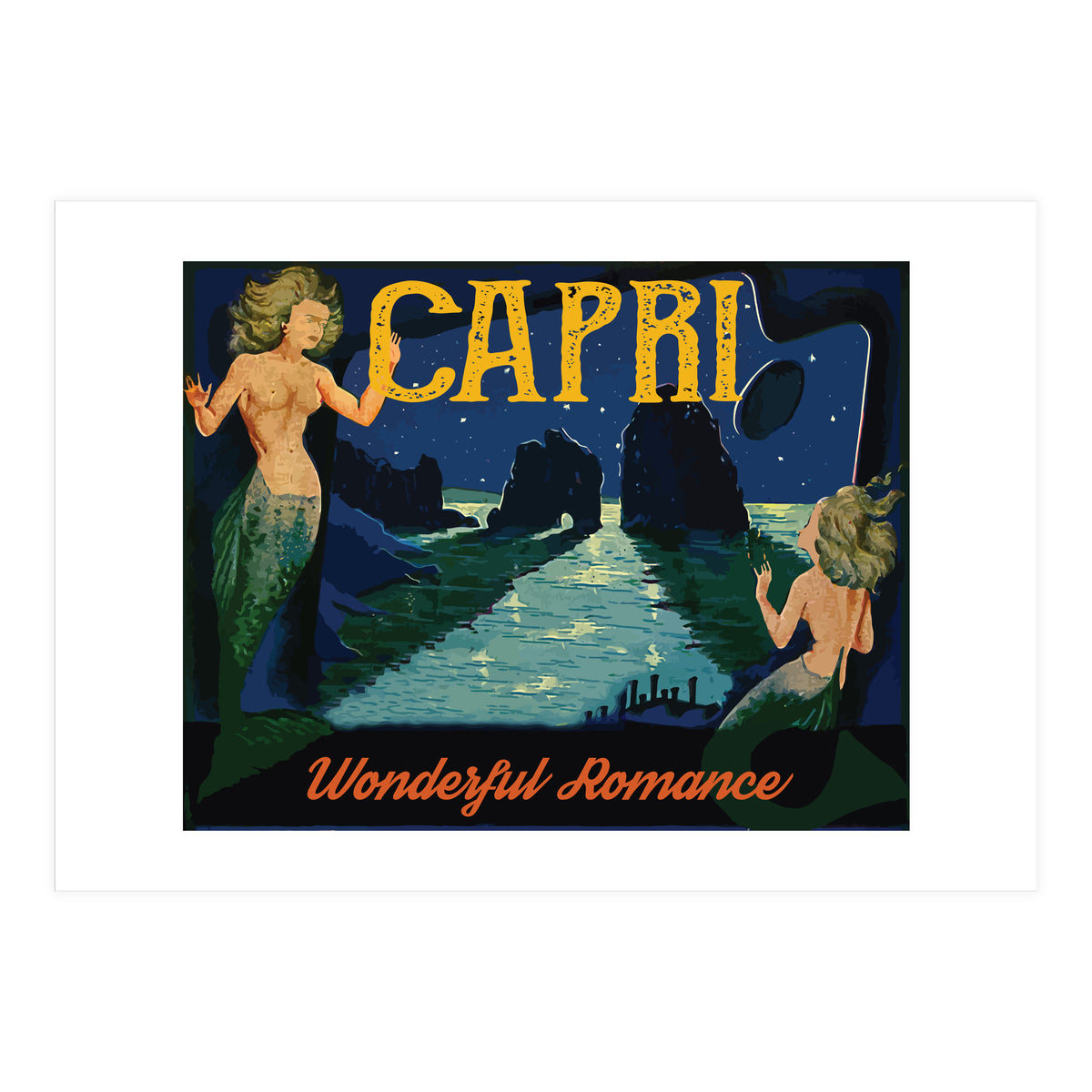 Capri Mermaids (Print Only)