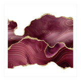 Burgundy & Gold Glitter Agate Texture 08  (Print Only) thumbnail