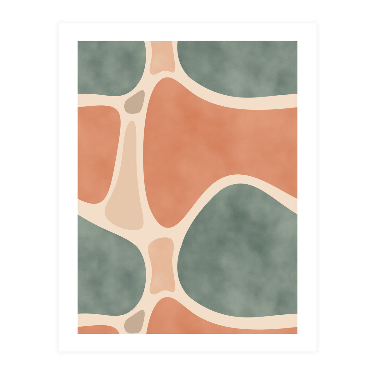 Earth Tones Shapes (Print Only)