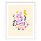 Lunar Snake  - lavander and cream thumbnail