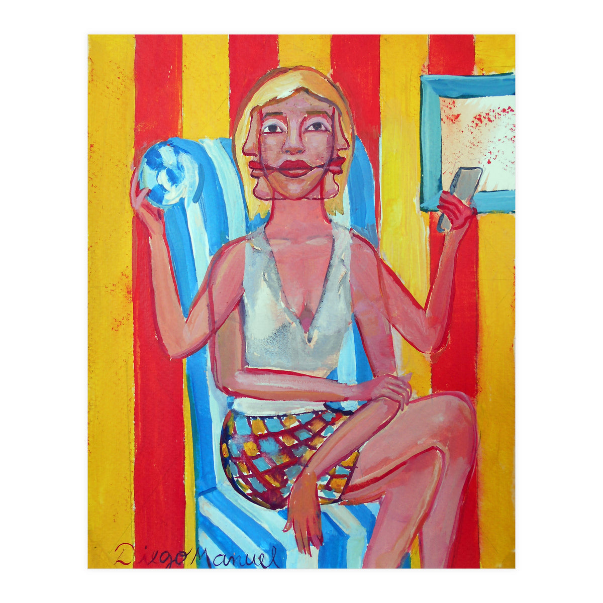 Mujer En El Sillon (Print Only)