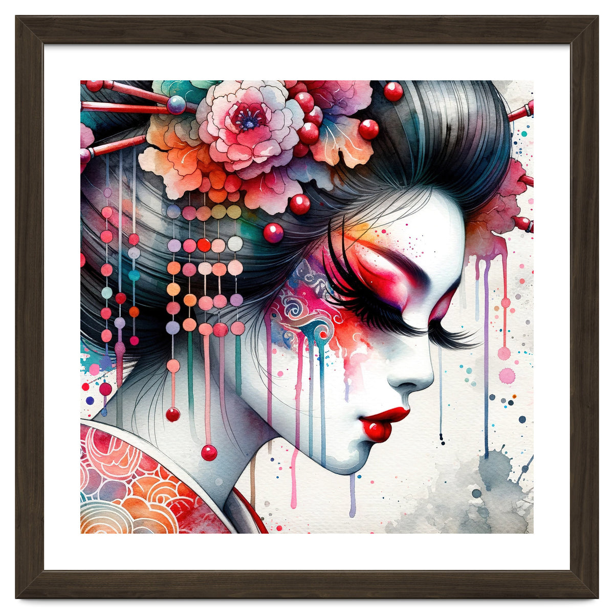 Ornate Bloom Modern Geisha