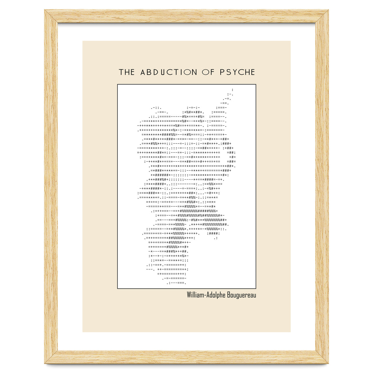 The Abduction of Psyche (1895) – William-Adolphe Bouguereau (ascii art)