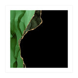 Green & Gold Agate Texture 09  (Print Only) thumbnail