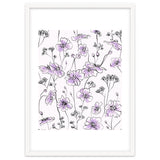 Wild Roses Floral Pattern - Purple thumbnail