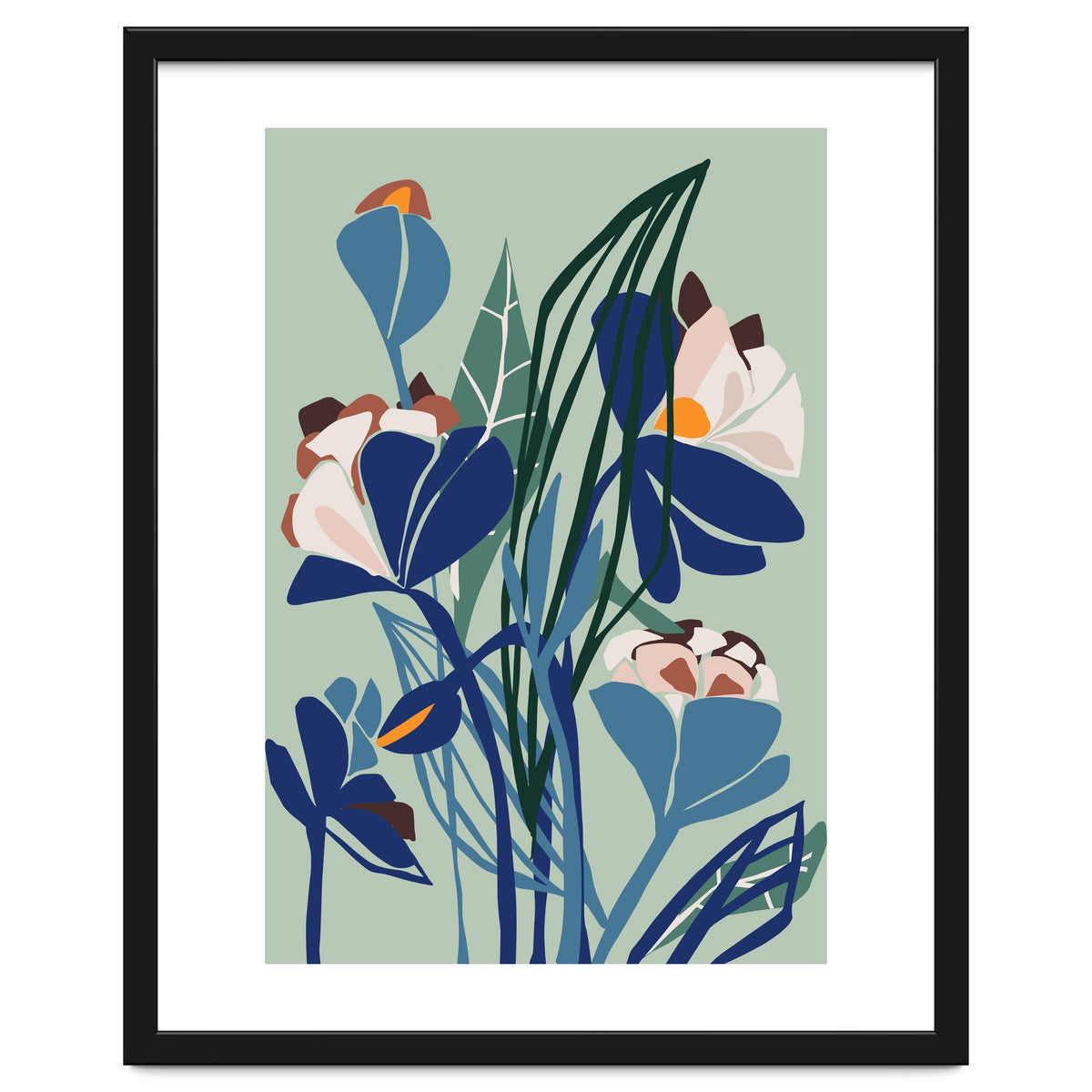 Florals At Night – Modern Illustration Light