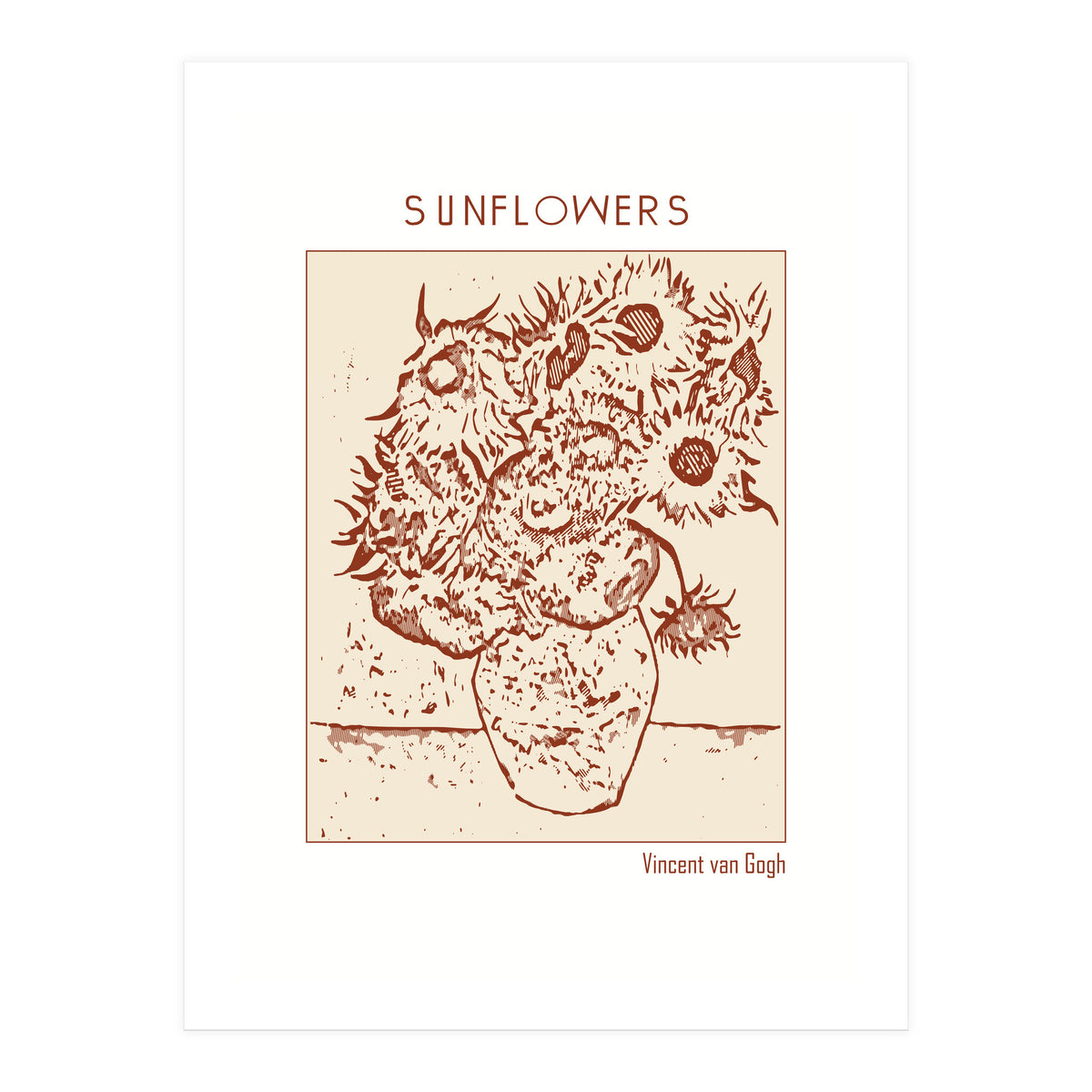 Sunflowers – Vincent Van Gogh (Print Only)