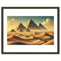 Vintage Egypt, Pyramids Of Giza Poster