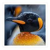 King Penguin Close Up In Snowfall (Print Only) thumbnail