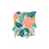 Framed Nature, Botanical Floral Rustic Bohemian, Garden Painting Tropical Illustration (Print Only) thumbnail