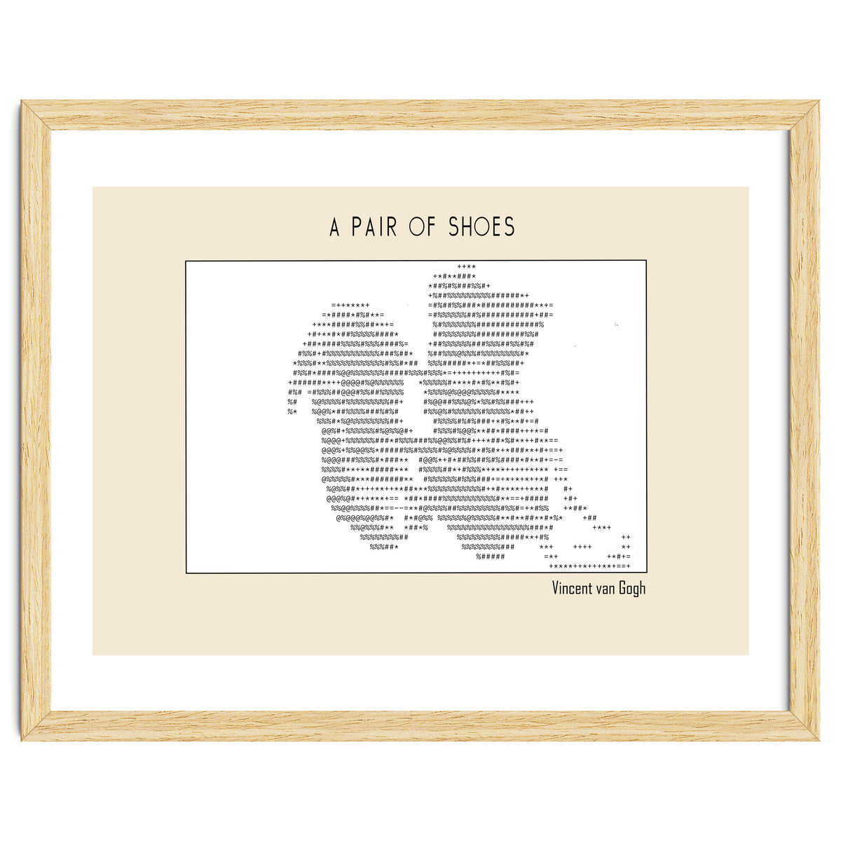 a pair of shoes (1886) – Vincent van Gogh(ascii art)