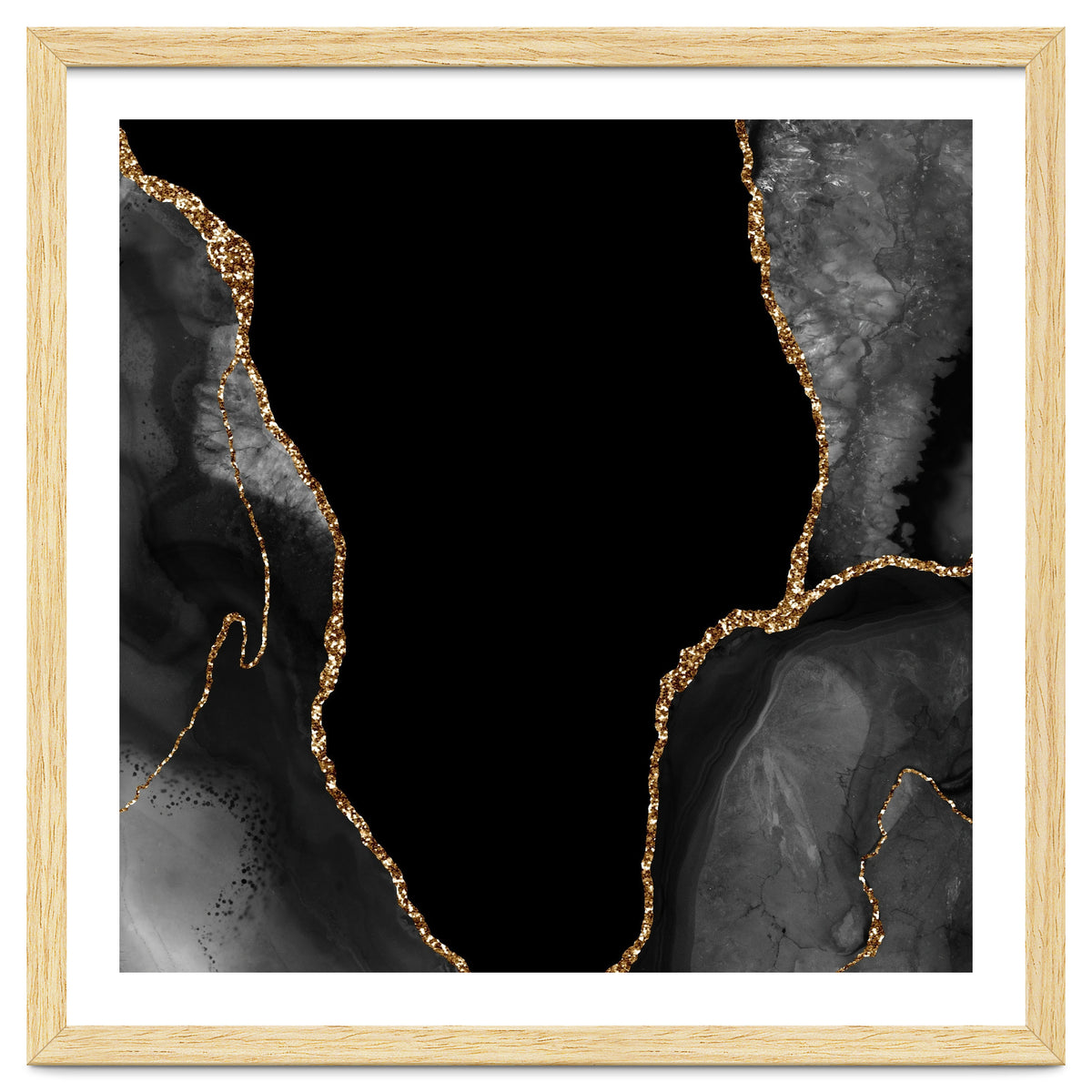 Black & Gold Agate Texture 03