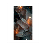 Ethereal Glowing Flora: Abstract Translucent Petals (Print Only) thumbnail