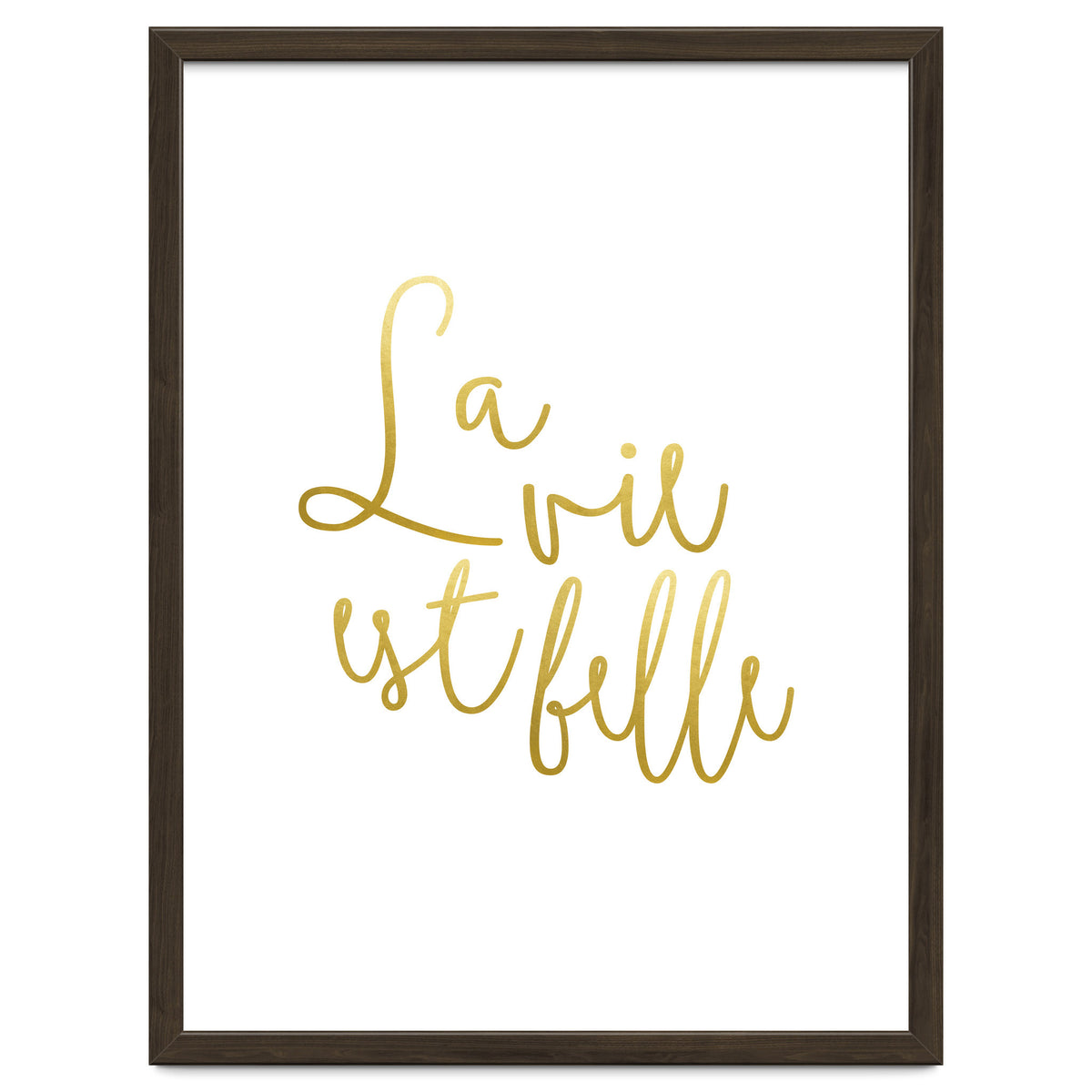 La vie est belle #society6 #typography #buyart