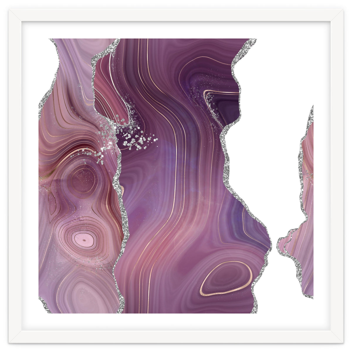 Mauve & Silver Agate Texture 05