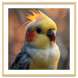 Cockatiel Parrot Portrait With Orange Cheeks thumbnail