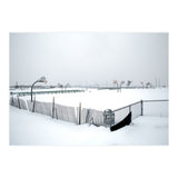 Snow-covered deserted basketball court in winter (Print Only) thumbnail