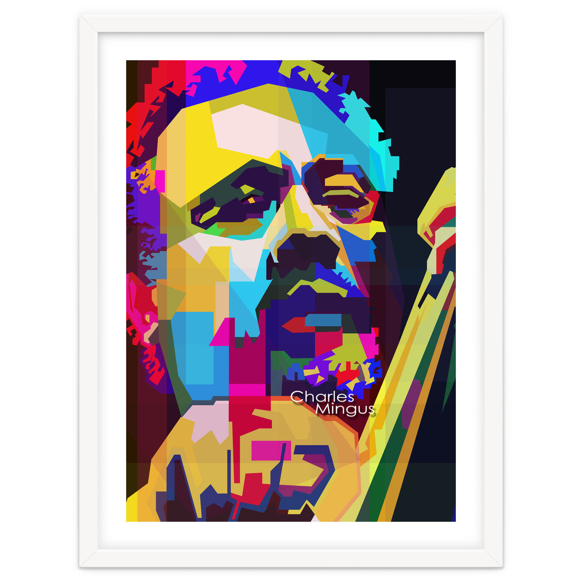 Charles Mingus Classic Jazz Pop Art WPAP