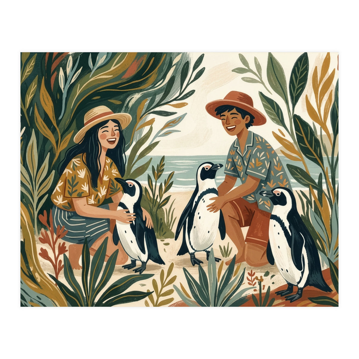 Coastal Penguin Adventure (Print Only)