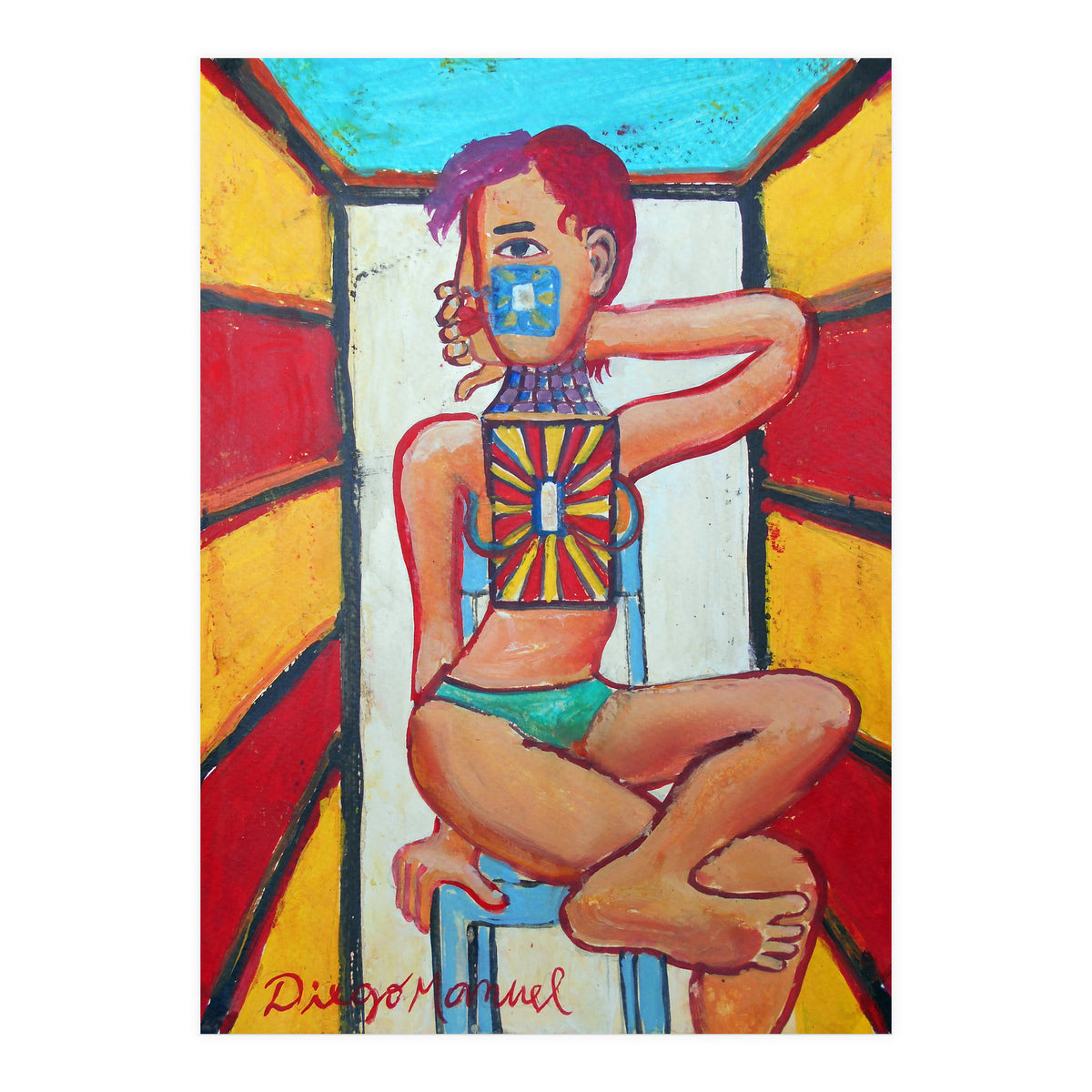 Mujer En La Silla 4 (Print Only)