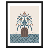 Earthy Modern Vase with Florals thumbnail