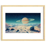 Alien Horizon: Saturn-Inspired Planetary Landscape thumbnail