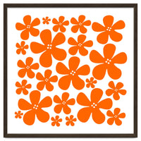 Orange Flowers Pattern