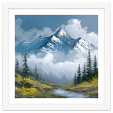 Majestic Peaks in Morning Mist thumbnail